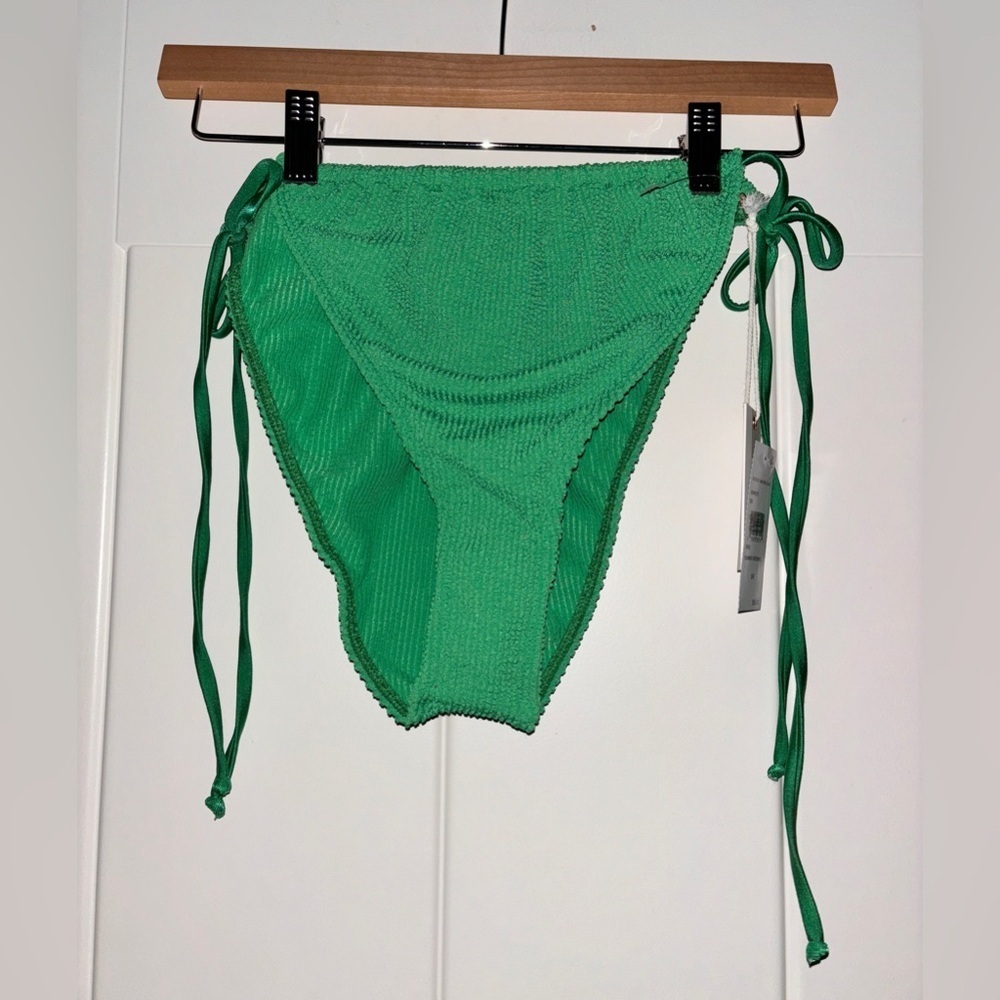Good American Women Always Fits Tiny Ties Green Bikini Swim Bottom Size 20W NEW‎